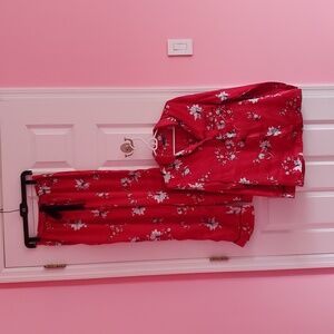 Apt.9 red floral pajama set